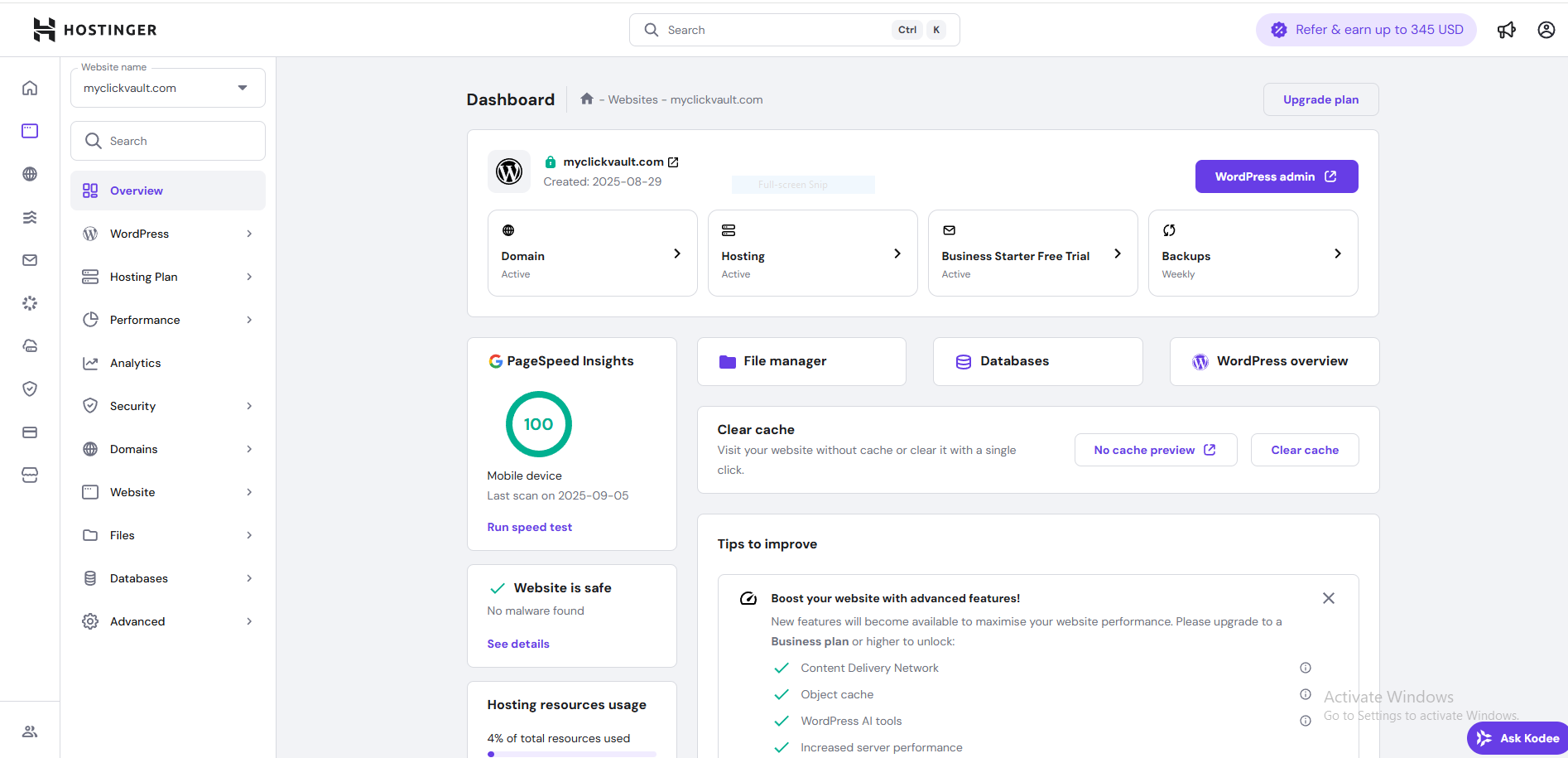 Hostinger Web Hosting
